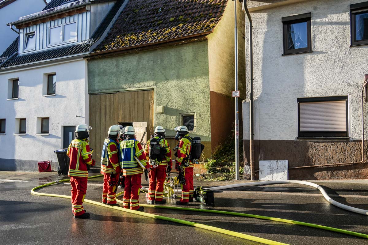 Aidlingen-Dachtel: Brand in einer Scheune