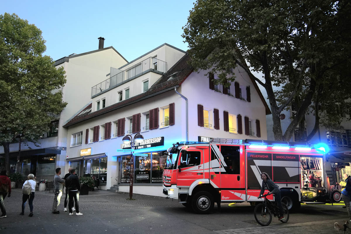 Sindelfingen: Rauchentwicklung in Arztpraxis