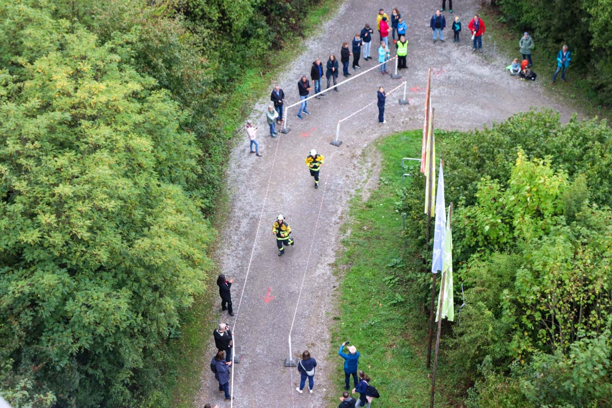 Herrenberg: Erster Feuerwehrlauf am Schönbuchturm
