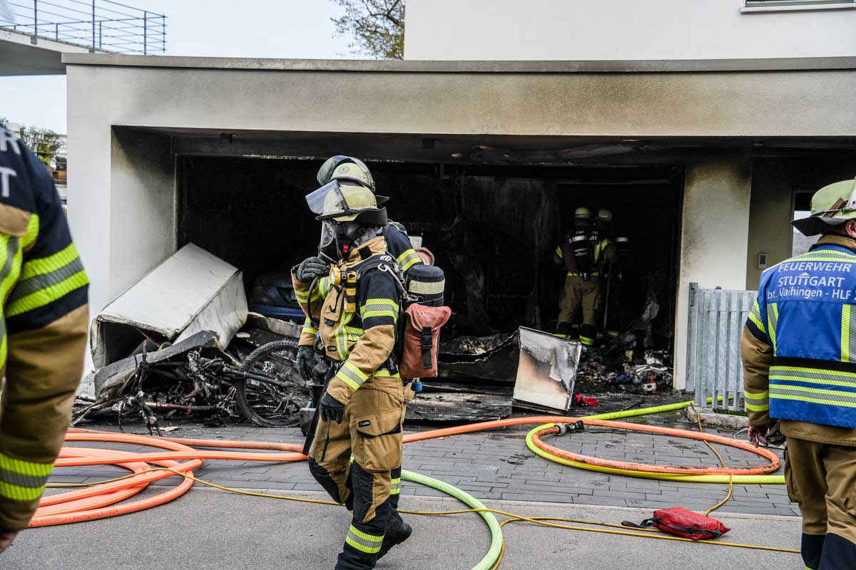 Stuttgart-Vaihingen: Brand in einem Einfamilienhaus