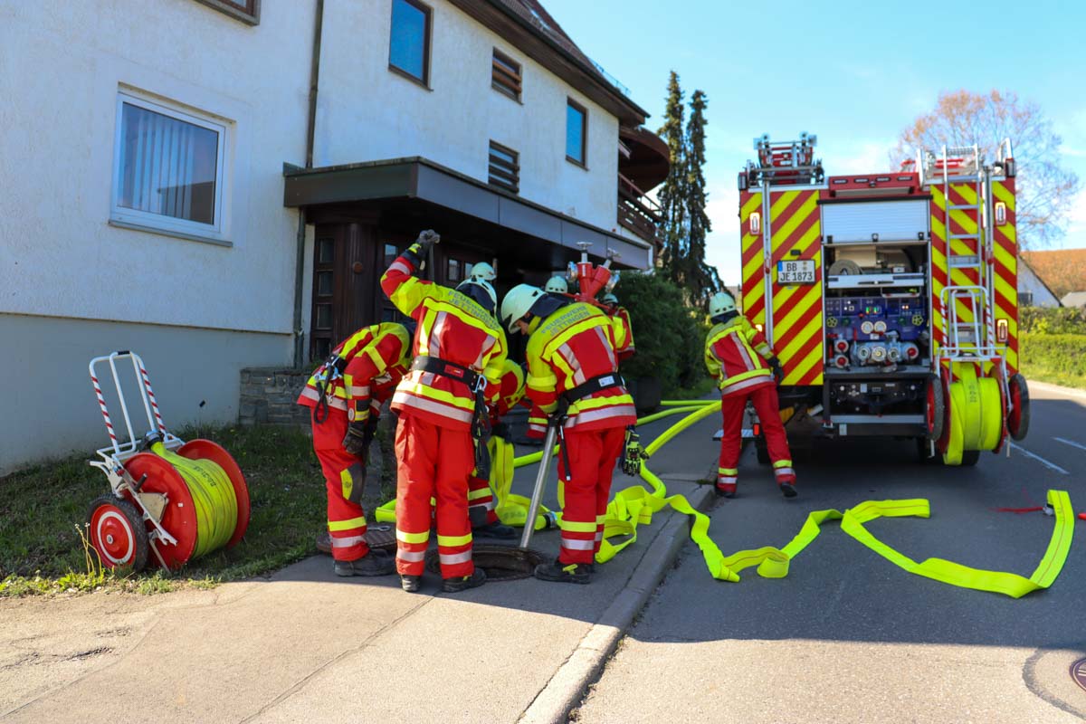 Jettingen: Einsatzübung der Feuerwehr Jettingen