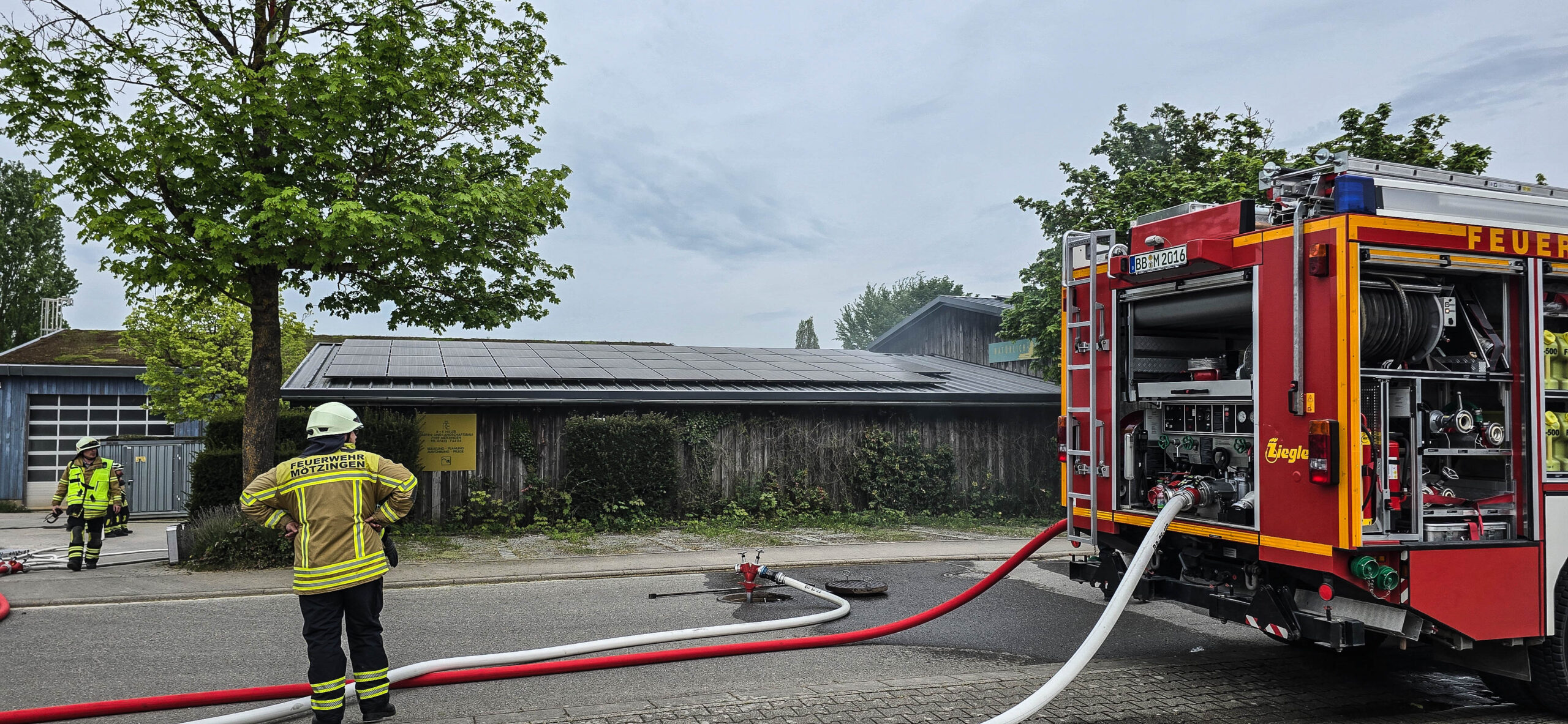 Mötzingen: Brand in der Daimlerstraße