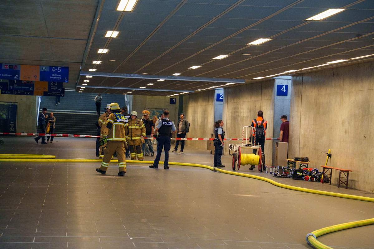 Böblingen: Feuerwehreinsatz am Bahnhof Böblingen